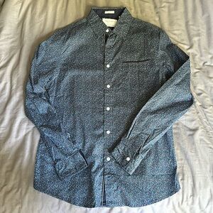 Paper Denim & Cloth Blue Floral Button Down - Men’s Size S